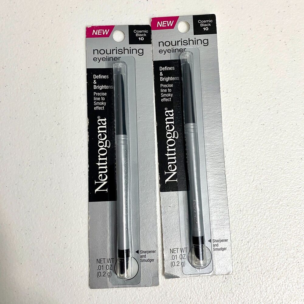Neutrogena Nourishing Eyeliner #10 COSMIC BLACK Set of 2 Discontinued NIP New
